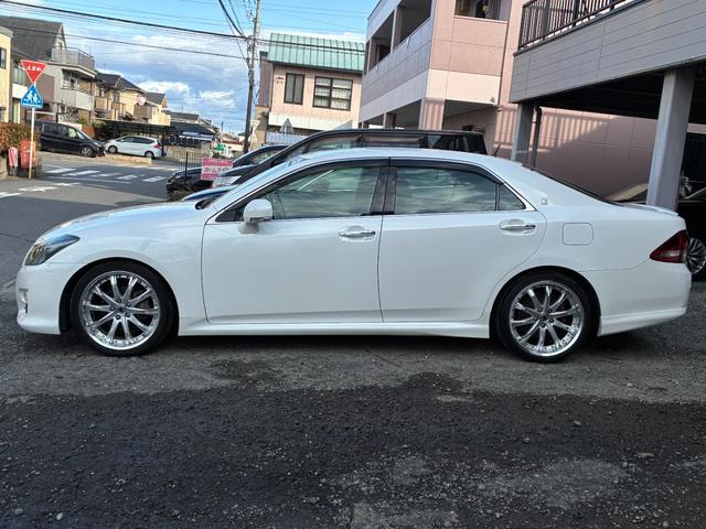 クラウン 2.5アスリート アニバーサリーエディション WORK19インチアルミホイール TEIN車高調ローダウン メーカーナビ バックカメラ フルセグTV クルーズコントロール スマートキー パワーシート サイドカメラ ETC クリアランスソナー HID(17枚目)