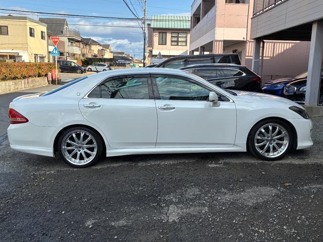 クラウン 2.5アスリート アニバーサリーエディション WORK19インチアルミホイール TEIN車高調ローダウン メーカーナビ バックカメラ フルセグTV クルーズコントロール スマートキー パワーシート サイドカメラ ETC クリアランスソナー HID(18枚目)