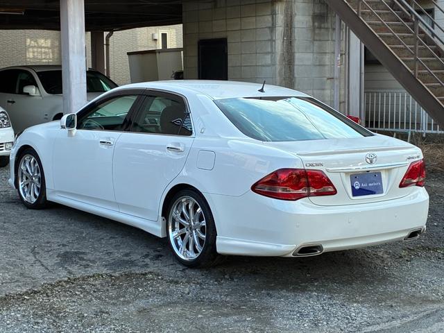 クラウン 2.5アスリート アニバーサリーエディション WORK19インチアルミホイール TEIN車高調ローダウン メーカーナビ バックカメラ フルセグTV クルーズコントロール スマートキー パワーシート サイドカメラ ETC クリアランスソナー HID(19枚目)