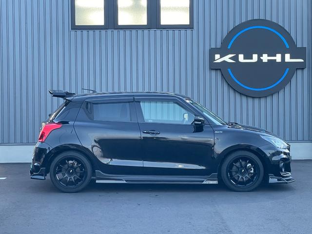 スイフトスポーツ ベースグレード 6MT KUHLコンプリート KUHLオリジナルエアロフロント/サイド/リア/ウィング 車検対応GReddyマフラー BLITZ/ZZ-R車高調 アドバンレーシングAW17インチ シートヒーター(9枚目)