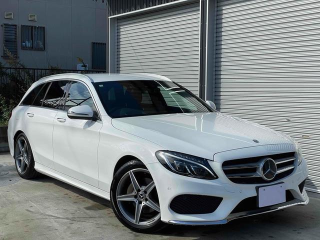 Cクラスステーションワゴン C220d ステーションワゴン スポーツ本革仕様 AMGアルミ ディーゼル 電動トランク スポーツpkgドラレコ TV クリソナ オートクルーズ レーンアシスト 衝突被害軽減システム シートヒーター プッシュスタート スマートキー(12枚目)