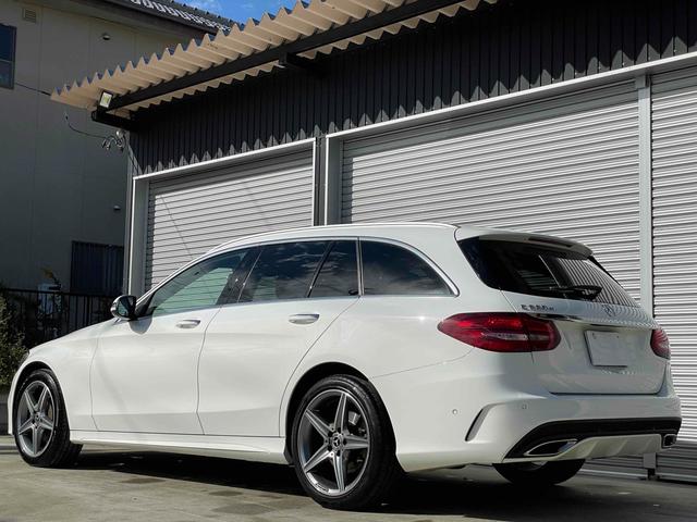 Cクラスステーションワゴン C220d ステーションワゴン スポーツ本革仕様 AMGアルミ ディーゼル 電動トランク スポーツpkgドラレコ TV クリソナ オートクルーズ レーンアシスト 衝突被害軽減システム シートヒーター プッシュスタート スマートキー(46枚目)