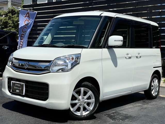 スペーシア Ｔ　全周囲カメラ　両側スライド・片側電動　ナビ　ＴＶ　オートクルーズコントロール　スマートキー　アイドリングストップ　シートヒーター　ベンチシート　ＣＶＴ　盗難防止システム　ＡＢＳ　ＣＤ　ＵＳＢ（13枚目）
