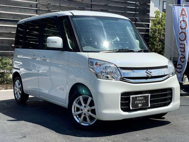 スペーシア Ｔ　全周囲カメラ　両側スライド・片側電動　ナビ　ＴＶ　オートクルーズコントロール　スマートキー　アイドリングストップ　シートヒーター　ベンチシート　ＣＶＴ　盗難防止システム　ＡＢＳ　ＣＤ　ＵＳＢ（15枚目）