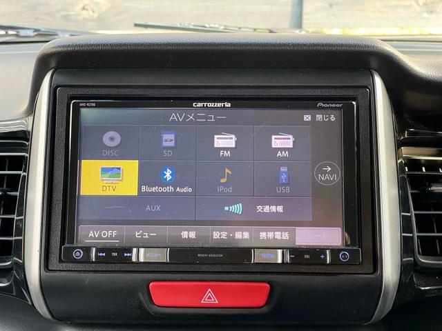 N-BOXカスタム G・Lパッケージ ETC 両側スライド・片側電動 ナビ TV HID スマートキー アイドリングストップ ベンチシート CVT 盗難防止システム ABS ESC CD USB ミュージックプレイヤー接続可(3枚目)