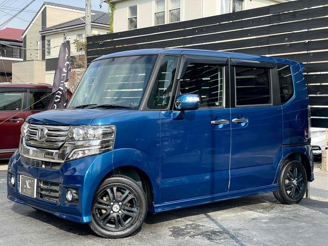 N-BOXカスタム G・Lパッケージ ETC 両側スライド・片側電動 ナビ TV HID スマートキー アイドリングストップ ベンチシート CVT 盗難防止システム ABS ESC CD USB ミュージックプレイヤー接続可(12枚目)