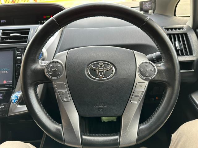 プリウスアルファ Ｓ　後期　禁煙車　アルパインＢＩＧＸナビ　フルセグ　ドライブレコーダー　Ｂｌｕｅｔｏｏｔｈ接続可能　バックカメラ　ＥＴＣ　スマートキー　１６インチアルミ（6枚目）