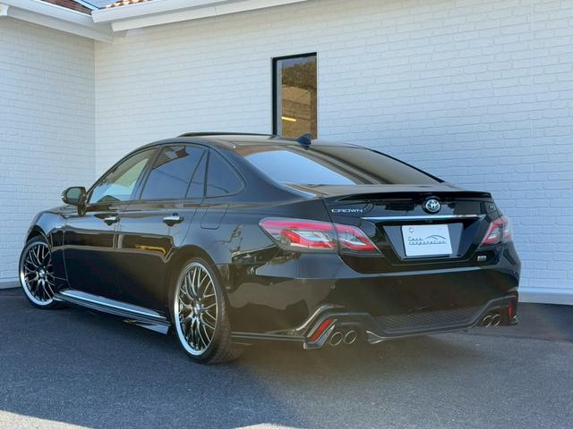 クラウンハイブリッド RSアドバンス 純正ナビ パノラミックビューモニター サンルーフ エアロパーツ シートヒーター パドルシフト 社外20インチアルミ ダウンサス 本革 ブラインドスポットモニター パワーシート ヘッドアップディスプレイ(23枚目)