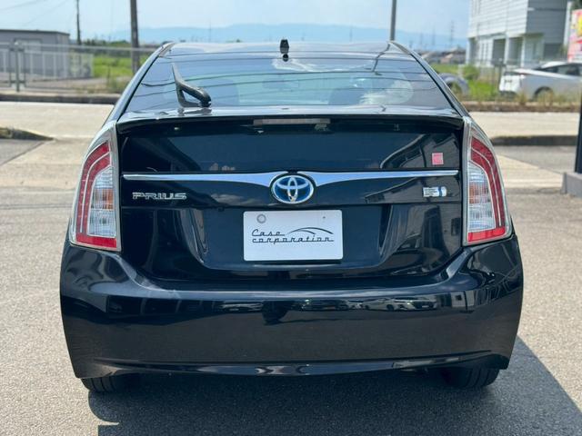 プリウス S 純正ナビ バックモニター エンジンプッシュスタート ステアリングスイッチ 電動格納ミラー シートカバー メッキパーツ オートエアコン オートライト HIDヘッドライト ウィンカーミラ― ETC AW(8枚目)