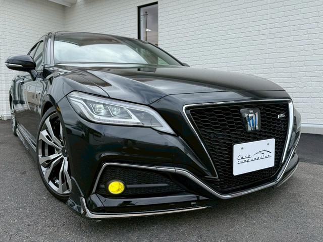 クラウンハイブリッド RSアドバンス モデリスタエアロ 4本出マフラー サンルーフ モデリスタ19インチアルミホイール ヘッドアップディスプレイ パワーシート 純正ナビ バックカメラ シートヒーター クルーズコントロール プッシュスタート(10枚目)