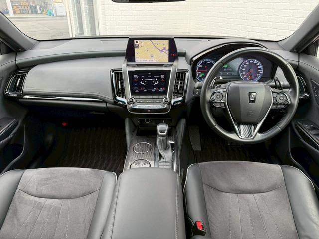 クラウンハイブリッド RSアドバンス モデリスタエアロ 4本出マフラー サンルーフ モデリスタ19インチアルミホイール ヘッドアップディスプレイ パワーシート 純正ナビ バックカメラ シートヒーター クルーズコントロール プッシュスタート(36枚目)