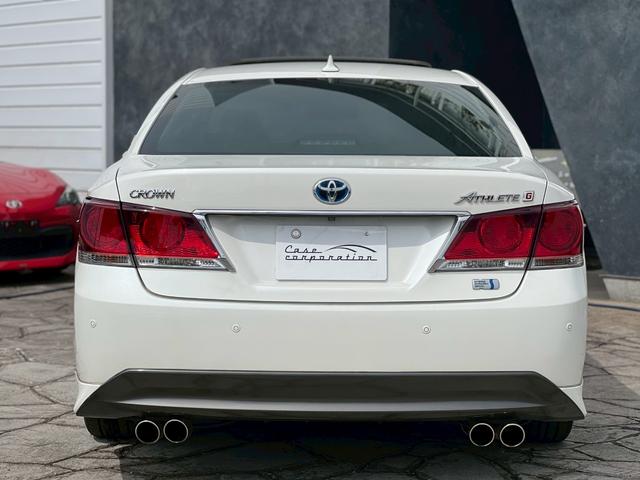 クラウンハイブリッド アスリートG サンルーフ メーカーオプション18インチアルミ 純正ナビ TV バックモニター ブラックレザーシート プリクラッシュセーフティ ETC プッシュボタンスタート 電動リアシェード パワーシート電格ミラー(10枚目)