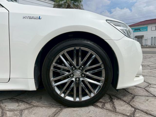 クラウンハイブリッド アスリートG サンルーフ メーカーオプション18インチアルミ 純正ナビ TV バックモニター ブラックレザーシート プリクラッシュセーフティ ETC プッシュボタンスタート 電動リアシェード パワーシート電格ミラー(21枚目)