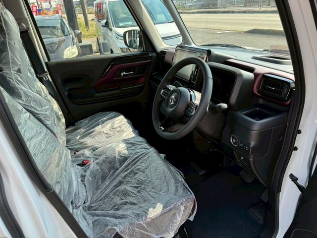 スペーシアカスタム ハイブリッドXSターボ 白黒ツートンカラー ハイブリッドXSターボ 両側パワースライドドア 全方位モニター 純正9インチナビ TV セーフティサポート 15AW スマートキーハーフレザーシート ステアリングヒーターHUD(45枚目)