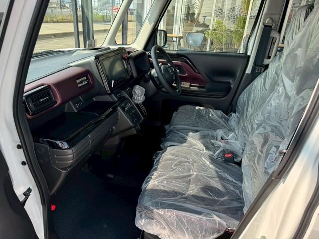 スペーシアカスタム ハイブリッドXSターボ 白黒ツートンカラー ハイブリッドXSターボ 両側パワースライドドア 全方位モニター 純正9インチナビ TV セーフティサポート 15AW スマートキーハーフレザーシート ステアリングヒーターHUD(46枚目)