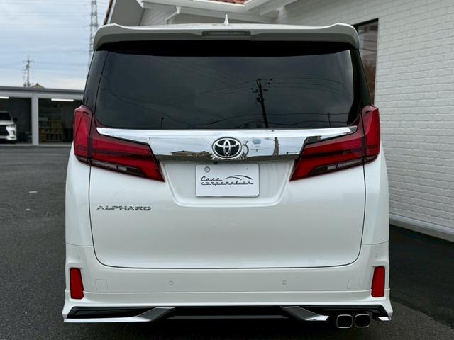 アルファード ２．５Ｓ　Ｃパッケージ　モデリスタエアロ（Ｆ／Ｓ／Ｒ）シグネチャーイルミ　サンルーフ　後席モニター　ＣＤ／ＤＶＤ　ＥＴＣ２．０　デジタルインナーミラー　前後ドラレコ　３眼ＬＥＤヘッドライト　両側電動スライドドア　スペアタイヤ（10枚目）