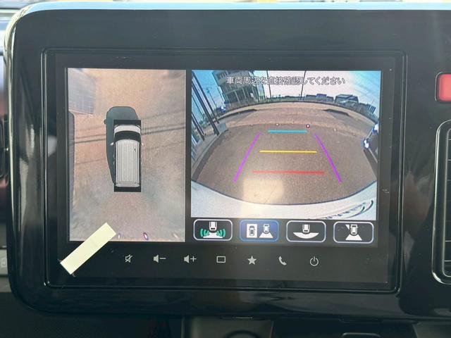 スペーシアカスタム ハイブリッドＸＳターボ　白黒ツートンカラー　ハイブリッドＸＳターボ　両側パワースライドドア　全方位モニター　純正９インチナビ　　ＴＶ　　セーフティサポート　１５ＡＷ　スマートキーハーフレザーシート　ステアリングヒーターＨＵＤ（53枚目）