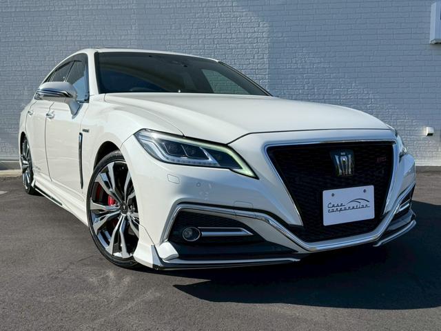 クラウンハイブリッド RSアドバンス モデリスタエアロ(F/S/R)モデリスタ19インチAW サンルーフ レザーシート バックカメラ ブラインドスポットモニター パワーシート シートヒーター/クーラー CD/DVD デジタルインナーミラー(11枚目)