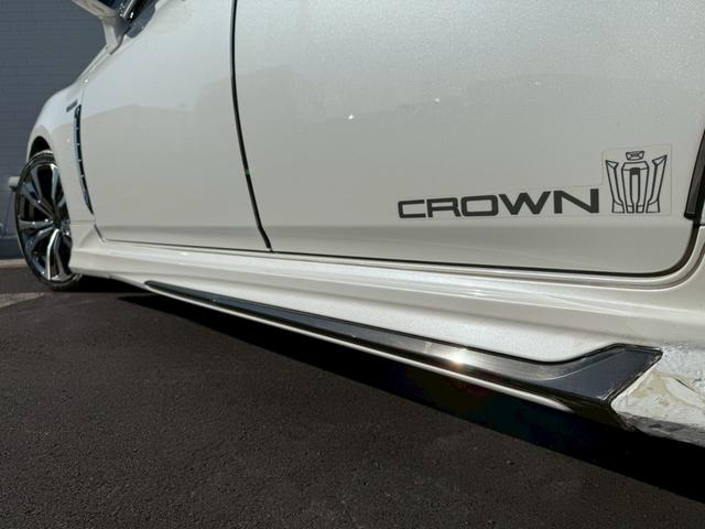 クラウンハイブリッド RSアドバンス モデリスタエアロ(F/S/R)モデリスタ19インチAW サンルーフ レザーシート バックカメラ ブラインドスポットモニター パワーシート シートヒーター/クーラー CD/DVD デジタルインナーミラー(32枚目)