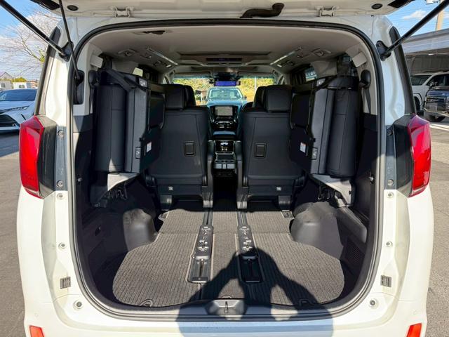 アルファード ２．５Ｓ　Ｃパッケージ　モデリスタエアロ　シグネチャーイルミ　サンルーフ　アルパイン１０インチナビ　アルパイン後席モニター　デジタルインナーミラー　前後ドラレコ　スペアタイヤ　ブラインドスポットモニター　両側電動スライドドア（78枚目）