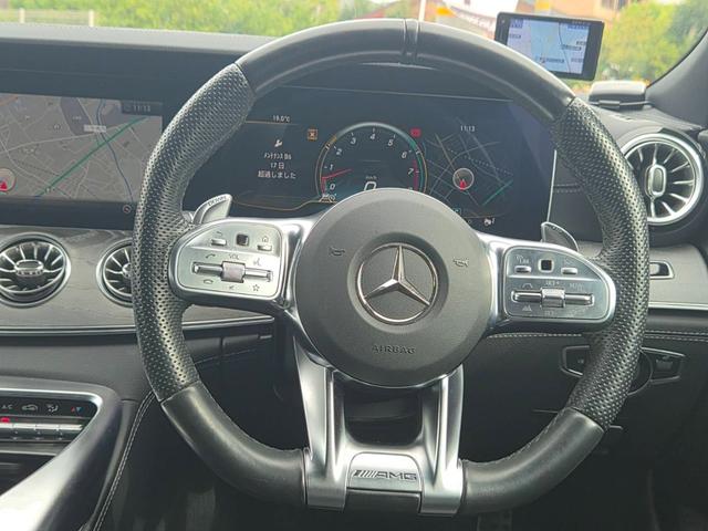 GT 4ドアクーペ 43 4マチック+ ライドコントロール+パッケージ 1オーナー AMGライドコントロールプラスPKG エアバランスPKG マッドブラックラッピング Burmester 純正ナビ 純正ドライブレコーダー パノラマビュー キャリパー塗装(AMGイエロー)(22枚目)