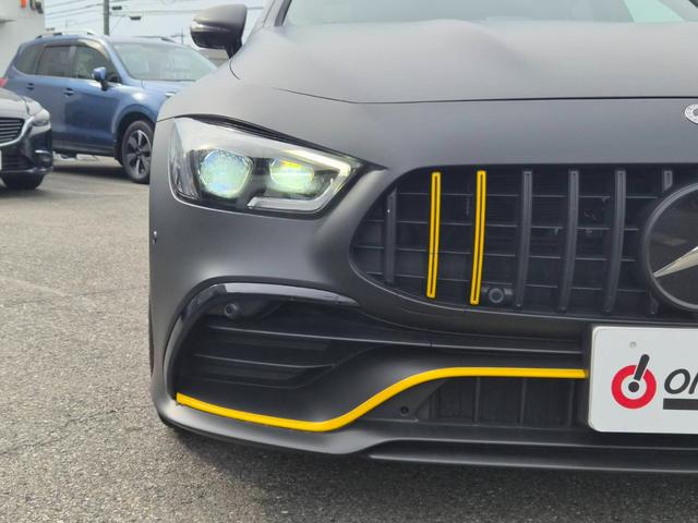 GT 4ドアクーペ 43 4マチック+ ライドコントロール+パッケージ 1オーナー AMGライドコントロールプラスPKG エアバランスPKG マッドブラックラッピング Burmester 純正ナビ 純正ドライブレコーダー パノラマビュー キャリパー塗装(AMGイエロー)(48枚目)