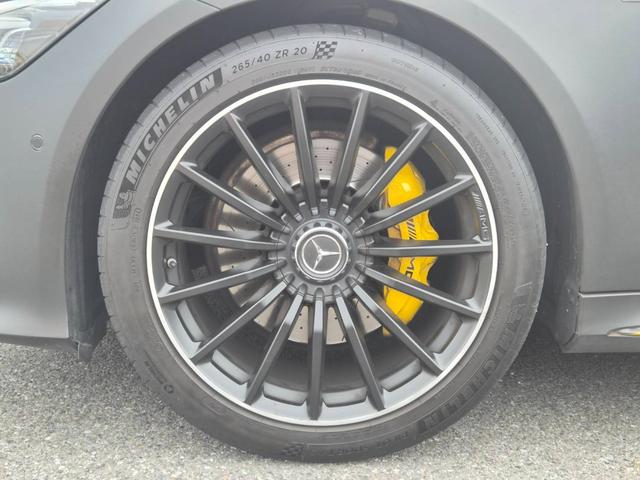 GT 4ドアクーペ 43 4マチック+ ライドコントロール+パッケージ 1オーナー AMGライドコントロールプラスPKG エアバランスPKG マッドブラックラッピング Burmester 純正ナビ 純正ドライブレコーダー パノラマビュー キャリパー塗装(AMGイエロー)(54枚目)