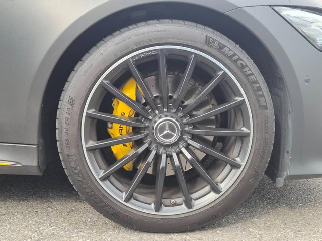 GT 4ドアクーペ 43 4マチック+ ライドコントロール+パッケージ 1オーナー AMGライドコントロールプラスPKG エアバランスPKG マッドブラックラッピング Burmester 純正ナビ 純正ドライブレコーダー パノラマビュー キャリパー塗装(AMGイエロー)(56枚目)