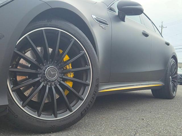 GT 4ドアクーペ 43 4マチック+ ライドコントロール+パッケージ 1オーナー AMGライドコントロールプラスPKG エアバランスPKG マッドブラックラッピング Burmester 純正ナビ 純正ドライブレコーダー パノラマビュー キャリパー塗装(AMGイエロー)(59枚目)