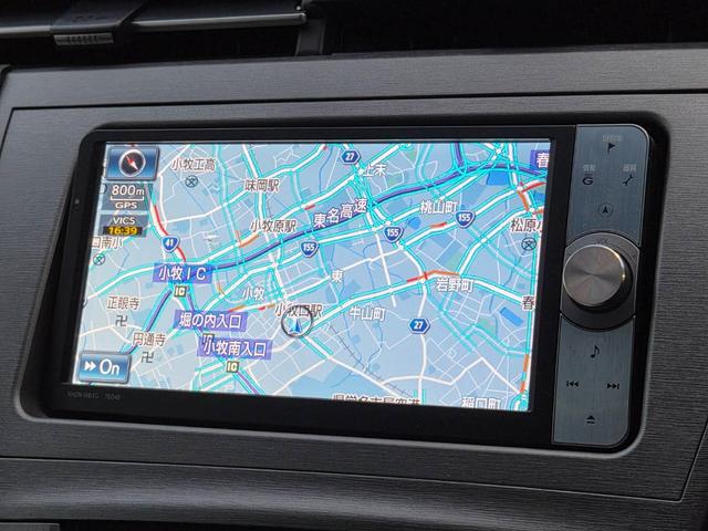 プリウス Ｓ　後期モデル　純正ＨＤＤナビ　ＣＤＤＶＤ再生可　バックカメラ　フロントカメラ　ＥＴＣ　スマートキー　イモビライザー　ステアリングリモコン　フォグランプ　ユーザー買取（6枚目）