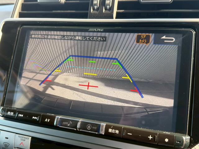 ランドクルーザープラド 　サンルーフ　リフトアップ　Ｍ／Ｔタイヤ（ＹＯＫＯＨＡＭＡ２０２５年製）　アルパイン９型ナビＴＶ　バックカメラ　前後ドライブレコーダー　ＥＴＣ　本革　ベンチレーション　クリアランスソナー　プリクラッシュ（8枚目）