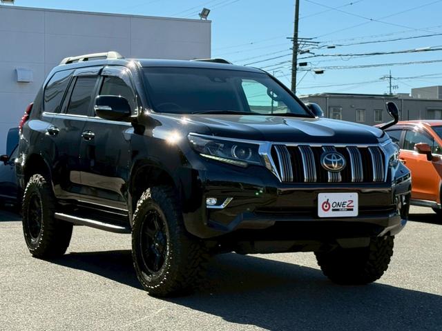 ランドクルーザープラド 　サンルーフ　リフトアップ　Ｍ／Ｔタイヤ（ＹＯＫＯＨＡＭＡ２０２５年製）　アルパイン９型ナビＴＶ　バックカメラ　前後ドライブレコーダー　ＥＴＣ　本革　ベンチレーション　クリアランスソナー　プリクラッシュ（42枚目）