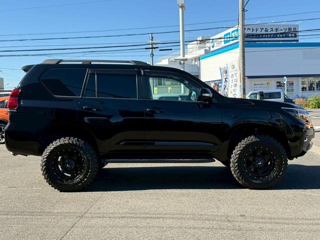 ランドクルーザープラド 　サンルーフ　リフトアップ　Ｍ／Ｔタイヤ（ＹＯＫＯＨＡＭＡ２０２５年製）　アルパイン９型ナビＴＶ　バックカメラ　前後ドライブレコーダー　ＥＴＣ　本革　ベンチレーション　クリアランスソナー　プリクラッシュ（43枚目）