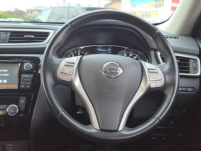 エクストレイル ２０Ｘ　３列７人乗り　地デジコネクトナビ　アラウンドビューモニター　ビルトインＥＴＣ　クルーズコントロール　シートヒーター　ミラーヒーター　ヒルディセントコントロール　フォグランプ　ルーフレール　４ＷＤ（32枚目）