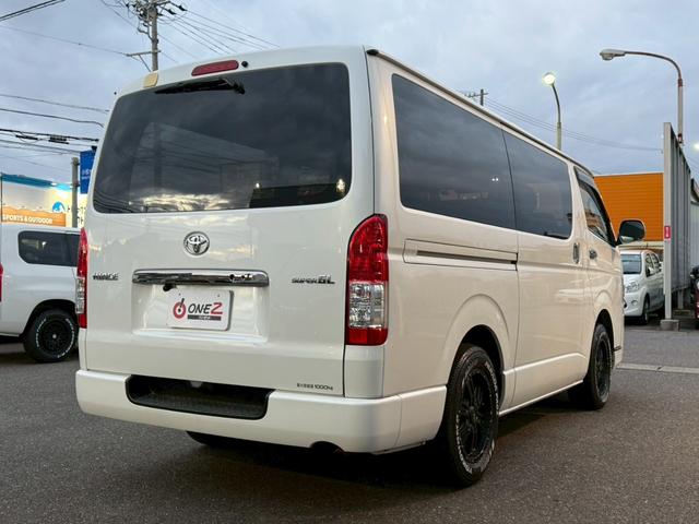 ハイエースバン スーパーＧＬ　ダークプライムＩＩ　両側パワースライドドア　地デジナビ　バックカメラ　スマートキー　ベッドキット　セーフティセンス　Ｗエアバック　ＬＥＤヘッドランプ　ＬＥＤフォグランプ　フロントスポイラー　社外１６ｉｎＡＷ（34枚目）