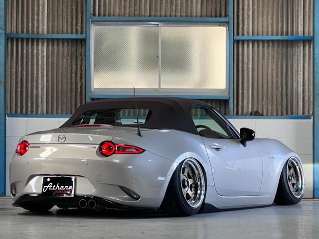 ロードスター ブラウン・トップ Apple carplay/Airforceエアサス・スーパーパフォーマンス/シェブロンホイール/TOYOプロクセスタイヤ/純正ホイール/バックカメラ/ETC/クリアランスソナー/6速MT(20枚目)