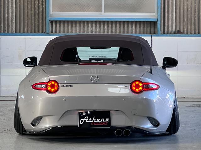 ロードスター ブラウン・トップ Apple carplay/Airforceエアサス・スーパーパフォーマンス/シェブロンホイール/TOYOプロクセスタイヤ/純正ホイール/バックカメラ/ETC/クリアランスソナー/6速MT(23枚目)