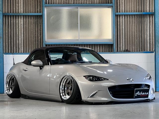 ロードスター ブラウン・トップ Apple carplay/Airforceエアサス・スーパーパフォーマンス/シェブロンホイール/TOYOプロクセスタイヤ/純正ホイール/バックカメラ/ETC/クリアランスソナー/6速MT(24枚目)