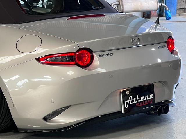 ロードスター ブラウン・トップ Apple carplay/Airforceエアサス・スーパーパフォーマンス/シェブロンホイール/TOYOプロクセスタイヤ/純正ホイール/バックカメラ/ETC/クリアランスソナー/6速MT(33枚目)