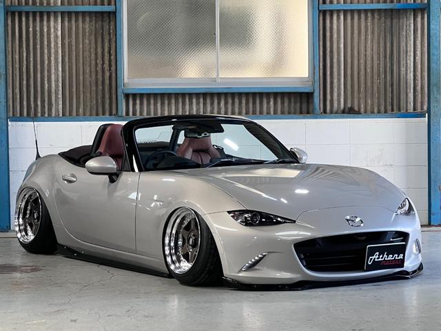 ロードスター ブラウン・トップ Apple carplay/Airforceエアサス・スーパーパフォーマンス/シェブロンホイール/TOYOプロクセスタイヤ/純正ホイール/バックカメラ/ETC/クリアランスソナー/6速MT(36枚目)