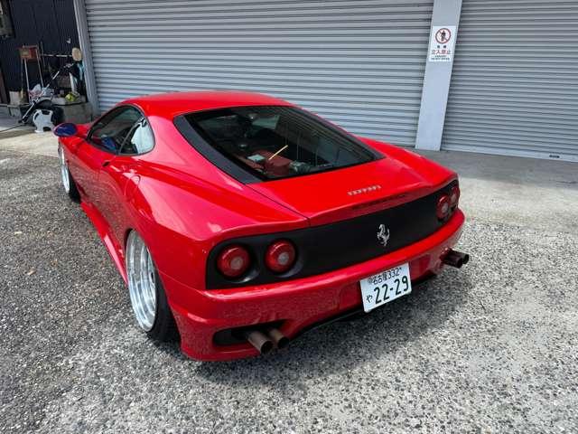 360 モデナ プラジス製4輪独立エアサス リバレル深リムホイール ワンオフチタンマフラー 19インチリバレルホイール 深リムアウトストラーダモデナ F1マチック TCU書き換え済み(4枚目)