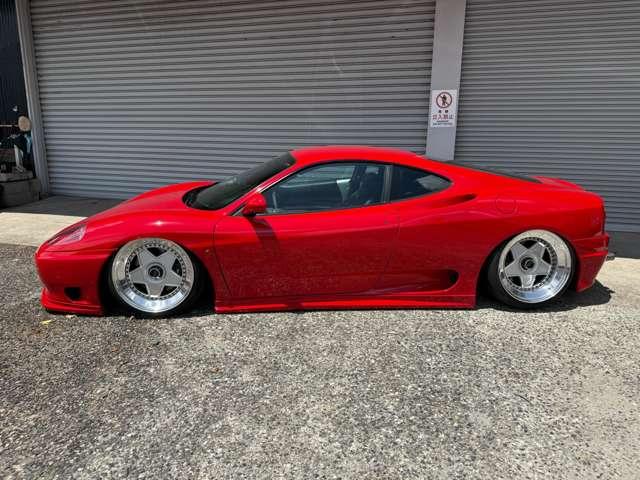 360 モデナ プラジス製4輪独立エアサス リバレル深リムホイール ワンオフチタンマフラー 19インチリバレルホイール 深リムアウトストラーダモデナ F1マチック TCU書き換え済み(11枚目)