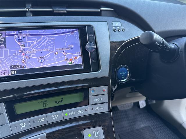 プリウス Sマイコーデ 後期 禁煙車 フルセグ Bluetooth バックカメラ ETC CD DVD ハーフレザー LEDライト LEDフォグ オートエアコン キーレスバイザー TVキャンセラー プッシュスタート(14枚目)