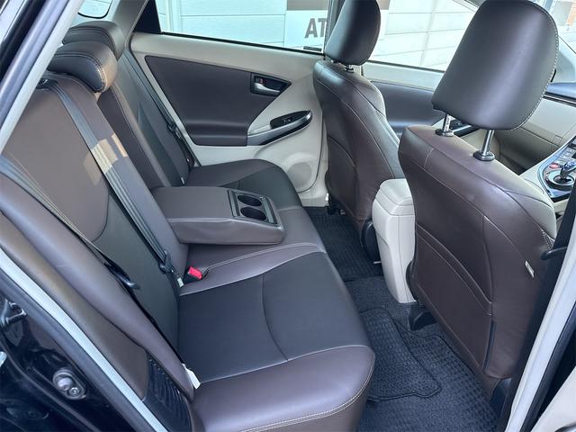 プリウス Sマイコーデ 後期 禁煙車 フルセグ Bluetooth バックカメラ ETC CD DVD ハーフレザー LEDライト LEDフォグ オートエアコン キーレスバイザー TVキャンセラー プッシュスタート(23枚目)