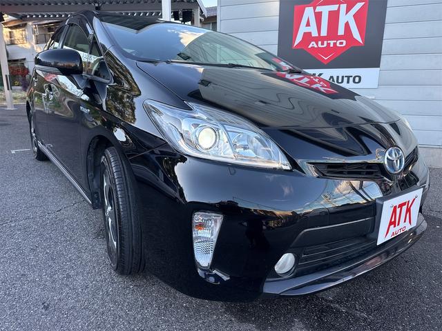 プリウス Sマイコーデ 後期 禁煙車 フルセグ Bluetooth バックカメラ ETC CD DVD ハーフレザー LEDライト LEDフォグ オートエアコン キーレスバイザー TVキャンセラー プッシュスタート(26枚目)