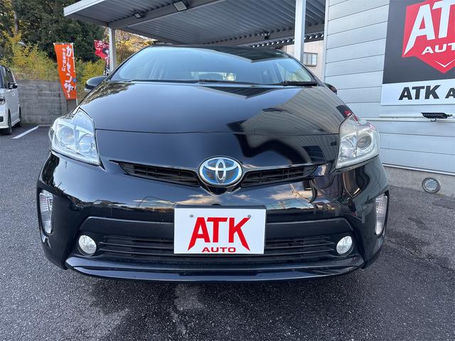 プリウス Sマイコーデ 後期 禁煙車 フルセグ Bluetooth バックカメラ ETC CD DVD ハーフレザー LEDライト LEDフォグ オートエアコン キーレスバイザー TVキャンセラー プッシュスタート(28枚目)