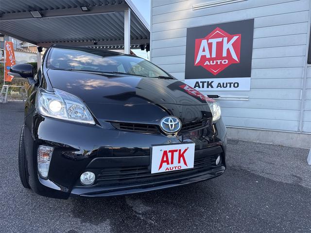 プリウス Sマイコーデ 後期 禁煙車 フルセグ Bluetooth バックカメラ ETC CD DVD ハーフレザー LEDライト LEDフォグ オートエアコン キーレスバイザー TVキャンセラー プッシュスタート(52枚目)