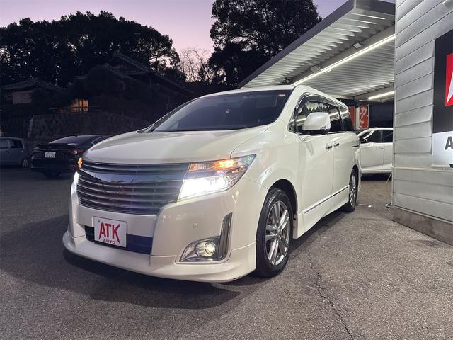 エルグランド 350ハイウェイスター 禁煙車 両側電動スライド アラビュー クルコン BOSEサウンド メーカーナビ パワーゲート Bluetooth ETC フリップダウンモニター 8人乗り オットマン ユーザー買取車 LEDライト(60枚目)