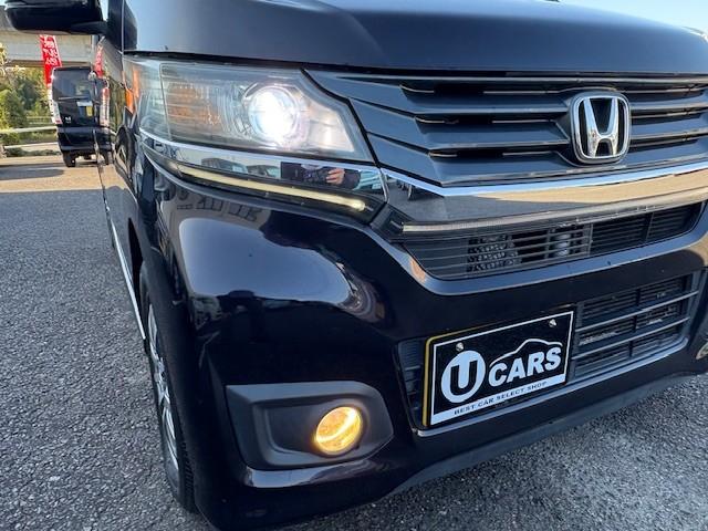 Ｎ－ＷＧＮカスタム Ｇ・Ａパッケージ　禁煙車／ドラレコ／ナビ＆ＴＶ／Ｂｌｕｅｔｏｏｔｈ／ＤＶＤ再生／バックモニター／スマートキー／プッシュスタート／ハーフレザー調シート／クルーズコントロール／純正アルミ／ＨＩＤヘッドライト（16枚目）