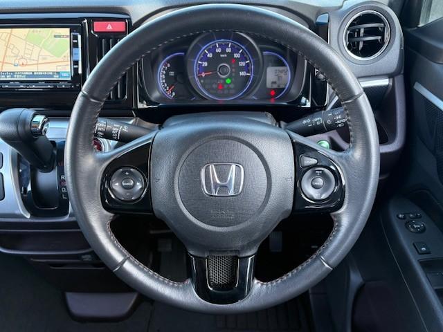 Ｎ－ＷＧＮカスタム Ｇ・Ａパッケージ　禁煙車／ドラレコ／ナビ＆ＴＶ／Ｂｌｕｅｔｏｏｔｈ／ＤＶＤ再生／バックモニター／スマートキー／プッシュスタート／ハーフレザー調シート／クルーズコントロール／純正アルミ／ＨＩＤヘッドライト（43枚目）